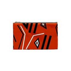 Abstract Pattern Geometric Backgrounds   Cosmetic Bag (small) by Eskimos