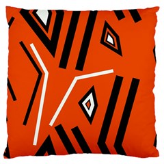 Abstract Pattern Geometric Backgrounds   Large Cushion Case (two Sides) by Eskimos