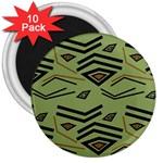 Abstract pattern geometric backgrounds   3  Magnets (10 pack)  Front