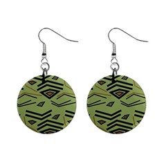 Abstract Pattern Geometric Backgrounds   Mini Button Earrings by Eskimos