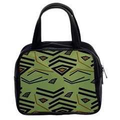 Abstract Pattern Geometric Backgrounds   Classic Handbag (two Sides) by Eskimos