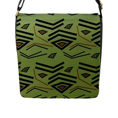 Abstract Pattern Geometric Backgrounds   Flap Closure Messenger Bag (l) by Eskimos