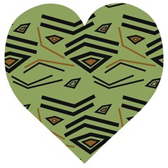 Abstract Pattern Geometric Backgrounds   Wooden Puzzle Heart by Eskimos