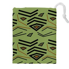 Abstract Pattern Geometric Backgrounds   Drawstring Pouch (4xl) by Eskimos