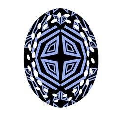 Abstract pattern geometric backgrounds   Oval Filigree Ornament (Two Sides)