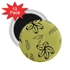 Folk Flowers Print Floral Pattern Ethnic Art 2 25  Magnets (10 Pack)  by Eskimos