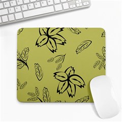 Folk Flowers Print Floral Pattern Ethnic Art Large Mousepads by Eskimos