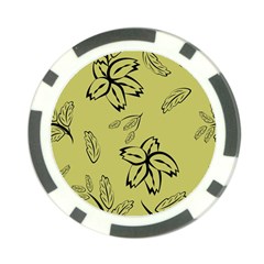 Folk Flowers Print Floral Pattern Ethnic Art Poker Chip Card Guard by Eskimos