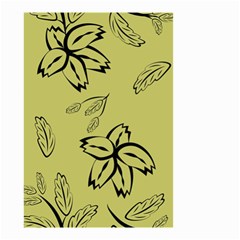 Folk Flowers Print Floral Pattern Ethnic Art Small Garden Flag (two Sides) by Eskimos