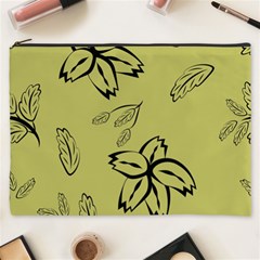 Folk Flowers Print Floral Pattern Ethnic Art Cosmetic Bag (xxxl) by Eskimos