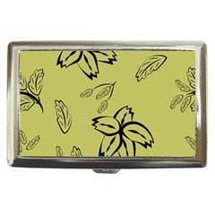 Folk Flowers Print Floral Pattern Ethnic Art Cigarette Money Case by Eskimos