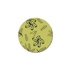 Folk Flowers Print Floral Pattern Ethnic Art Golf Ball Marker (4 Pack) by Eskimos