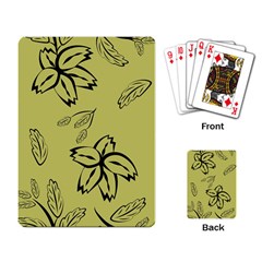 Folk Flowers Print Floral Pattern Ethnic Art Playing Cards Single Design (rectangle) by Eskimos