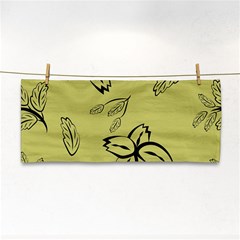 Folk Flowers Print Floral Pattern Ethnic Art Hand Towel by Eskimos