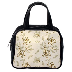 Folk Flowers Print Floral Pattern Ethnic Art Classic Handbag (one Side) by Eskimos