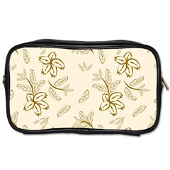 Folk Flowers Print Floral Pattern Ethnic Art Toiletries Bag (two Sides) by Eskimos