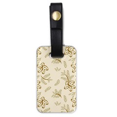 Folk Flowers Print Floral Pattern Ethnic Art Luggage Tag (one Side) by Eskimos