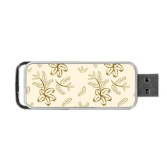 Folk Flowers Print Floral Pattern Ethnic Art Portable Usb Flash (one Side) by Eskimos