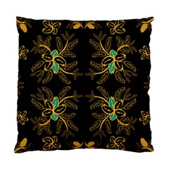 Floral Folk Damask Pattern  Standard Cushion Case (one Side) by Eskimos