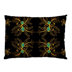 Floral Folk Damask Pattern  Pillow Case by Eskimos