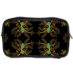 Floral Folk Damask Pattern  Toiletries Bag (one Side) by Eskimos