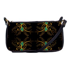 Floral Folk Damask Pattern  Shoulder Clutch Bag by Eskimos