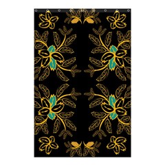 Floral Folk Damask Pattern  Shower Curtain 48  X 72  (small)  by Eskimos