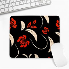 Folk Flowers Print Floral Pattern Ethnic Art Large Mousepads by Eskimos