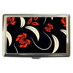 Folk Flowers Print Floral Pattern Ethnic Art Cigarette Money Case by Eskimos