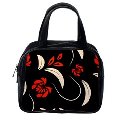 Folk Flowers Print Floral Pattern Ethnic Art Classic Handbag (one Side) by Eskimos