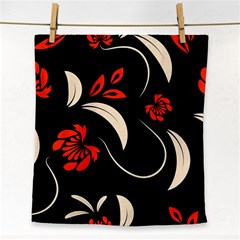 Folk Flowers Print Floral Pattern Ethnic Art Face Towel by Eskimos