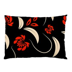 Folk Flowers Print Floral Pattern Ethnic Art Pillow Case by Eskimos