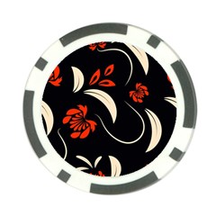 Folk Flowers Print Floral Pattern Ethnic Art Poker Chip Card Guard (10 Pack) by Eskimos