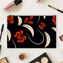 Folk Flowers Print Floral Pattern Ethnic Art Cosmetic Bag (large) by Eskimos