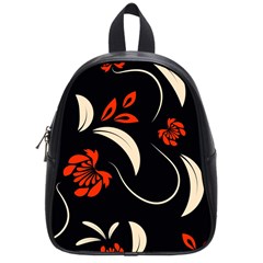 Folk Flowers Print Floral Pattern Ethnic Art School Bag (small) by Eskimos