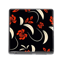 Folk Flowers Print Floral Pattern Ethnic Art Memory Card Reader (square 5 Slot) by Eskimos