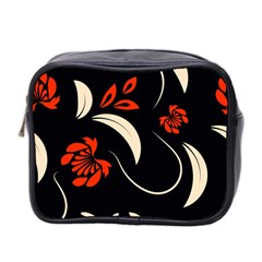 Folk Flowers Print Floral Pattern Ethnic Art Mini Toiletries Bag (two Sides) by Eskimos