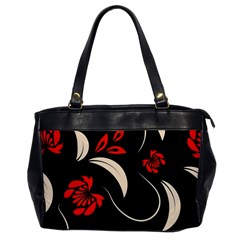 Folk Flowers Print Floral Pattern Ethnic Art Oversize Office Handbag by Eskimos