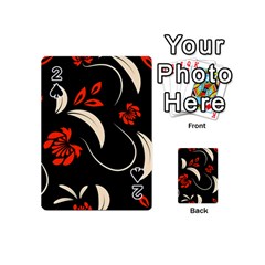 Folk Flowers Print Floral Pattern Ethnic Art Playing Cards 54 Designs (mini) by Eskimos