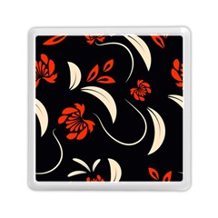 Folk Flowers Print Floral Pattern Ethnic Art Memory Card Reader (square) by Eskimos