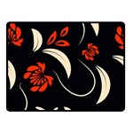 Folk flowers print Floral pattern Ethnic art Double Sided Fleece Blanket (Small)  45 x34  Blanket Front