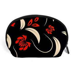 Folk Flowers Print Floral Pattern Ethnic Art Accessory Pouch (large) by Eskimos