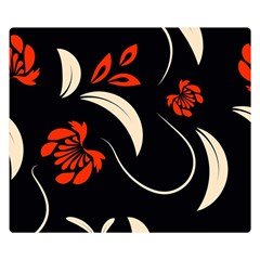 Folk Flowers Print Floral Pattern Ethnic Art Double Sided Flano Blanket (small)  by Eskimos