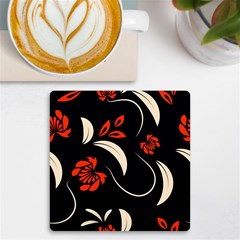 Folk Flowers Print Floral Pattern Ethnic Art Uv Print Square Tile Coaster  by Eskimos