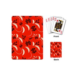 Folk Flowers Print Floral Pattern Ethnic Art Playing Cards Single Design (mini) by Eskimos