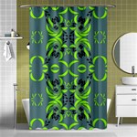 Floral folk damask pattern  Shower Curtain 48  x 72  (Small)  Curtain(48  X 72 ) - 42.18 x64.8  Curtain(48  X 72 )