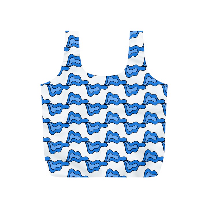 Abstract Waves Full Print Recycle Bag (S)