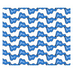 Abstract Waves Double Sided Flano Blanket (small)  by SychEva