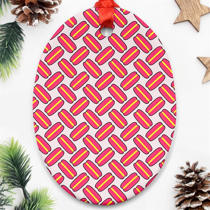 Abstract Cookies Ornament (Oval)