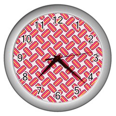 Abstract Cookies Wall Clock (silver) by SychEva